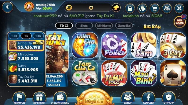 RIKVIP là cổng game cung cấp nhiều thể loại game bài